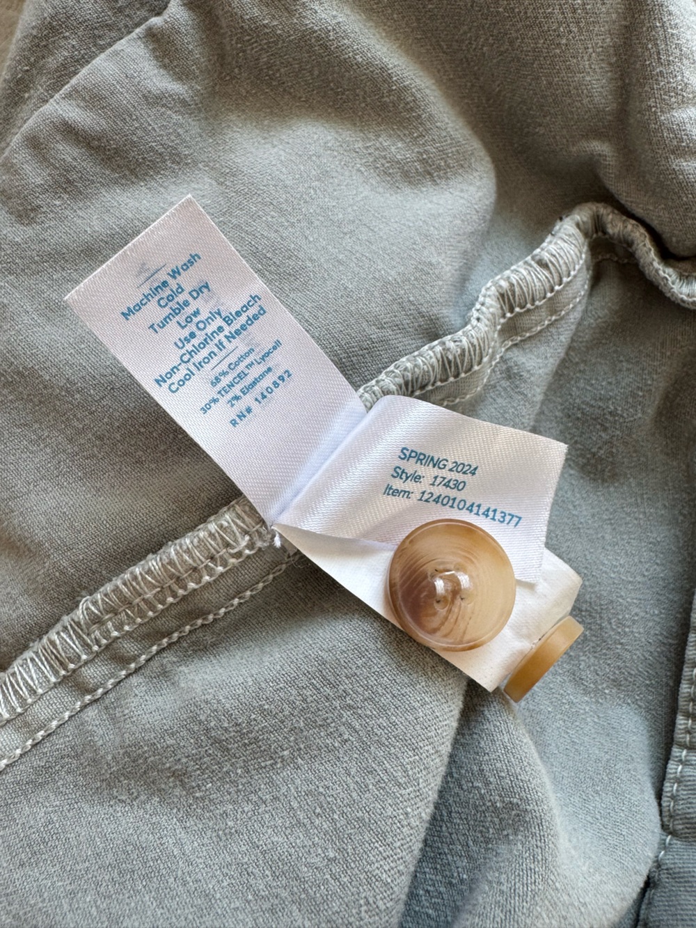 MARINE LAYER Oversized Shacket in Slate M - Picture 10 of 10